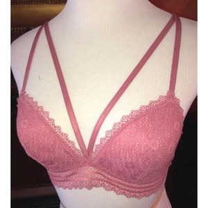Victoria’s Secret blush lace strappy bralette